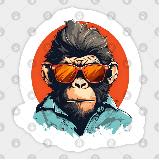 Monkey business is the best business Sticker by Printashopus